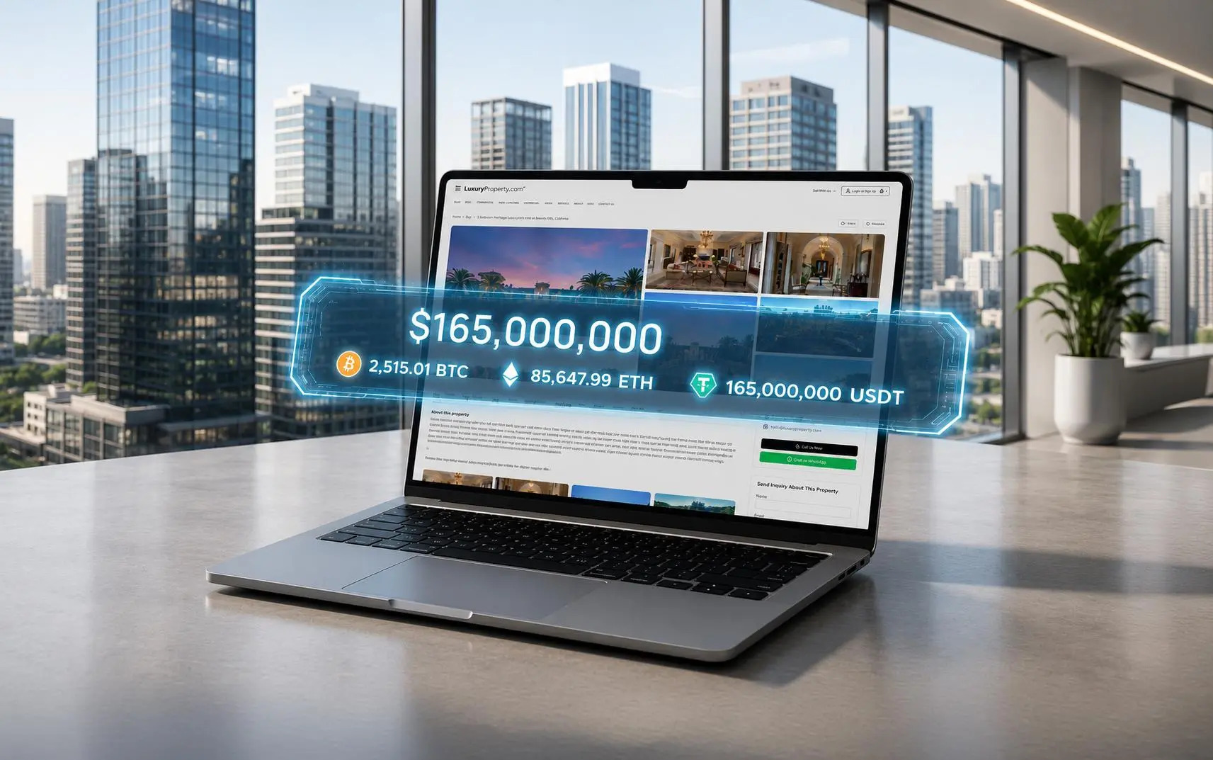 Conversion-focused real estate website