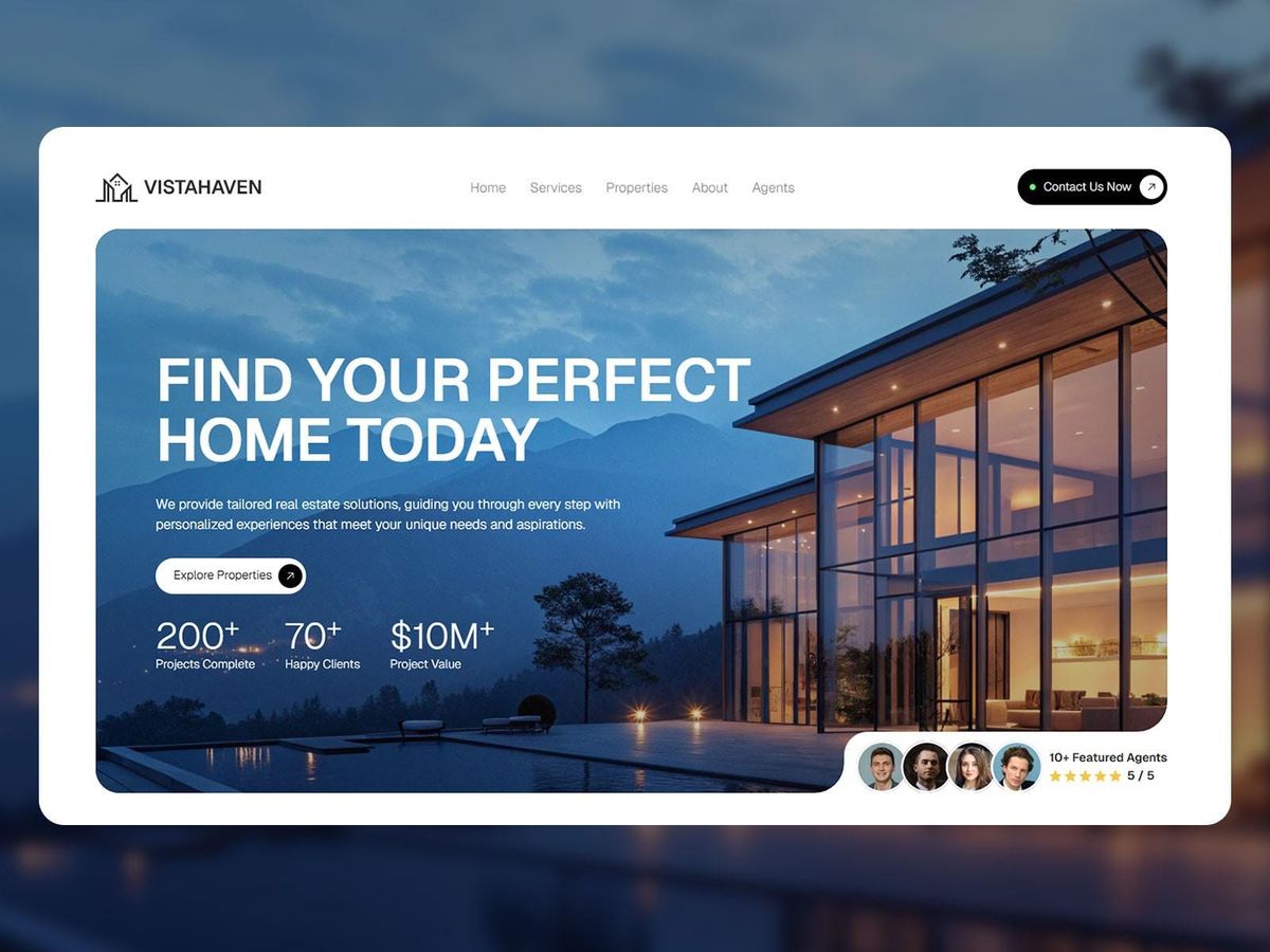Dubai Real Estate Landing Page Design